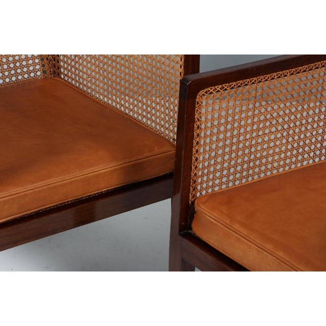 Vintage Chairs in Mahogany by Ole Wanscher, 1930s, Set of 2 For Sale - Image 6 of 11