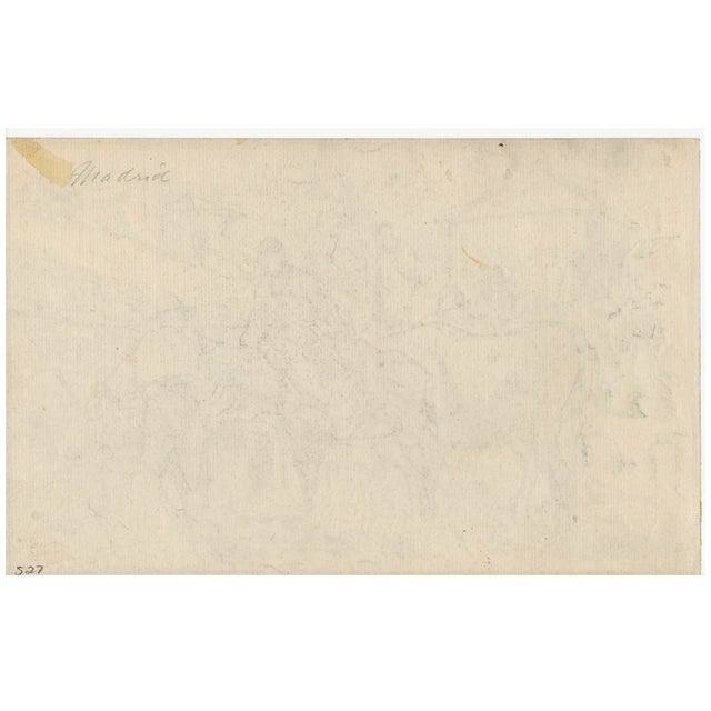 Traditional Walter Shirlaw Madrid Spanish Market Drawing For Sale - Image 3 of 3