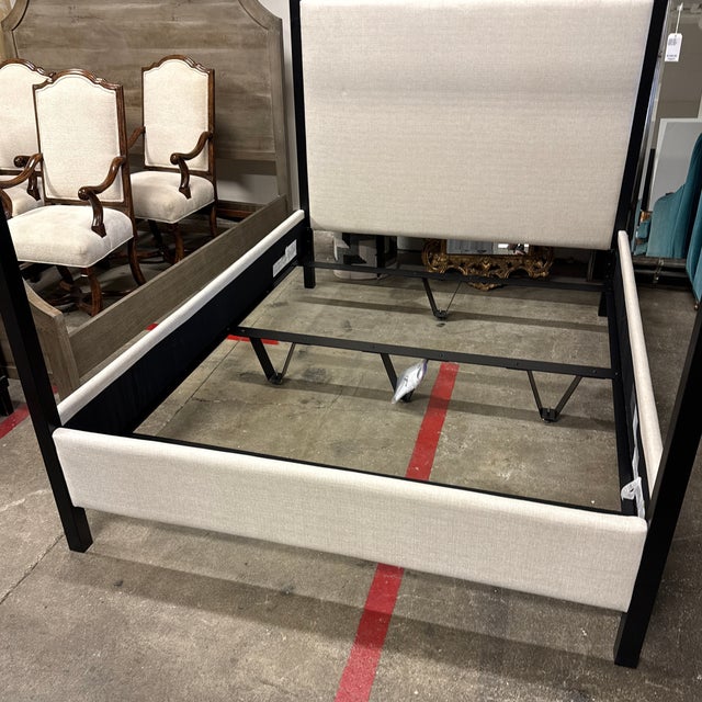 Queen Size Pottery Barn Atwell Canopy Bed Frame For Sale - Image 10 of 12