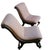 Wood Louis Philippe Victorian Style Chaise Longue Armchairs, 19th Century, Set of 2 For Sale - Image 7 of 11