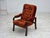 Danish Lounge Chair in Velour and Bent Oak, 1970s For Sale - Image 18 of 18