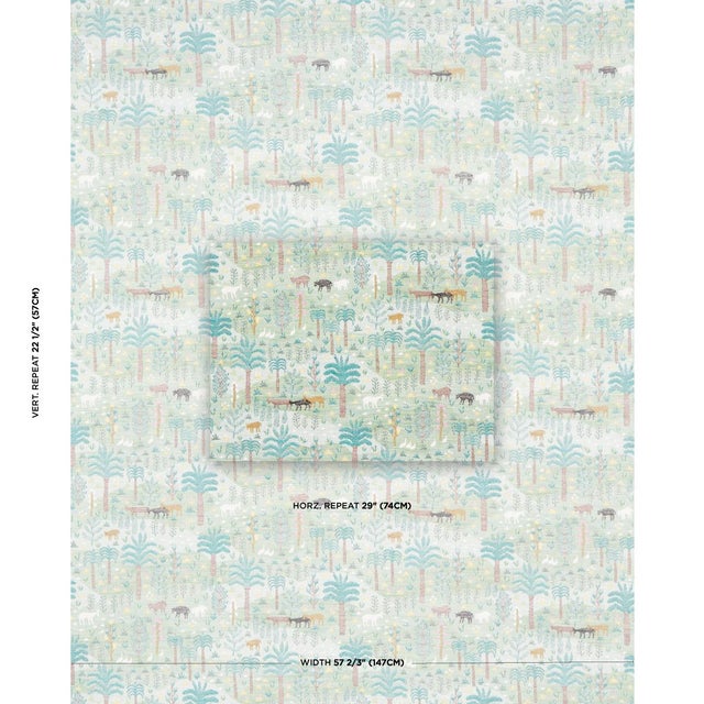 Inspired by handwoven textiles from South and Central America, Las Colinas in green is a charming pastoral design that was...