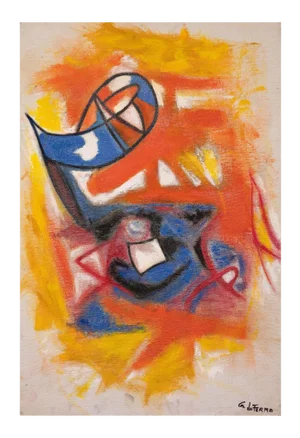 Giorgio Lo Fermo - Abstract Composition - Original Oil Paint - 2020