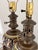 Antique Gien Faience Oil Lamp Bases Converted to Table Lamps, Renaissance Décor on Black - A Pair For Sale - Image 9 of 10