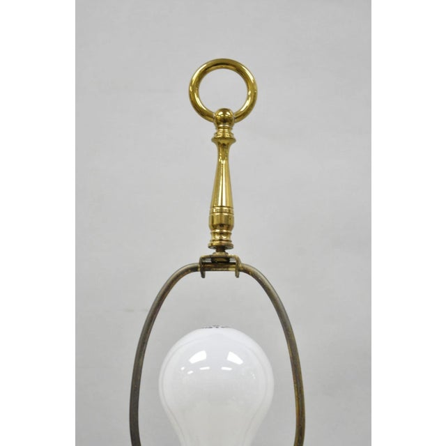 Vintage Remington Brass Equestrian Hunting Horn French Horn Table Lamp For Sale In Philadelphia - Image 6 of 15