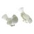 Pair of Lalique Frosted Crystal Sparrows For Sale