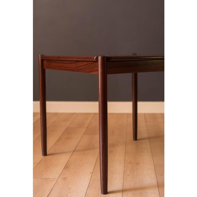Red Danish Modern Rosewood Flip Top Game Dining Table by Kibaek Møbelfabrik For Sale - Image 8 of 17