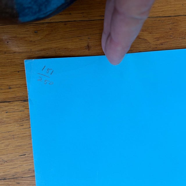 Very vintage 70's. Limited Edition Op Art Serigraph Print Numbered 181/250 and pencil signed by the artist Paul Jablonka...