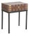 Vintage Anglo-Indian Teak and Brass Small Chest on Iron Legs/Side Table For Sale