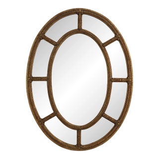 Friedman Brothers Model 5410 Oval Gold Mirror For Sale