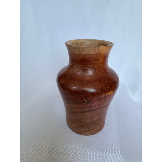 Contemporary Custom Eucalyptus With Turquoise Inlays Vase For Sale - Image 3 of 9