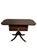 Antique English Regency Style Mahogany Drop Leaf Pedestal Side Table With Drawer For Sale - Image 4 of 10