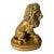 Vintage Classical Style Gold Gilt Lion Sculpture – Resin For Sale