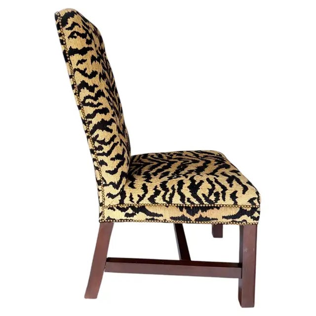 Ralph Lauren Ralph Lauren High Back Tiger Dining Accent Chair For Sale - Image 4 of 10