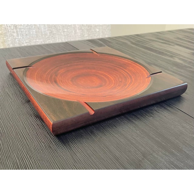 Brown Mid Century Modern Geometric Ashtray/Catchall by Shur Wood For Sale - Image 8 of 10
