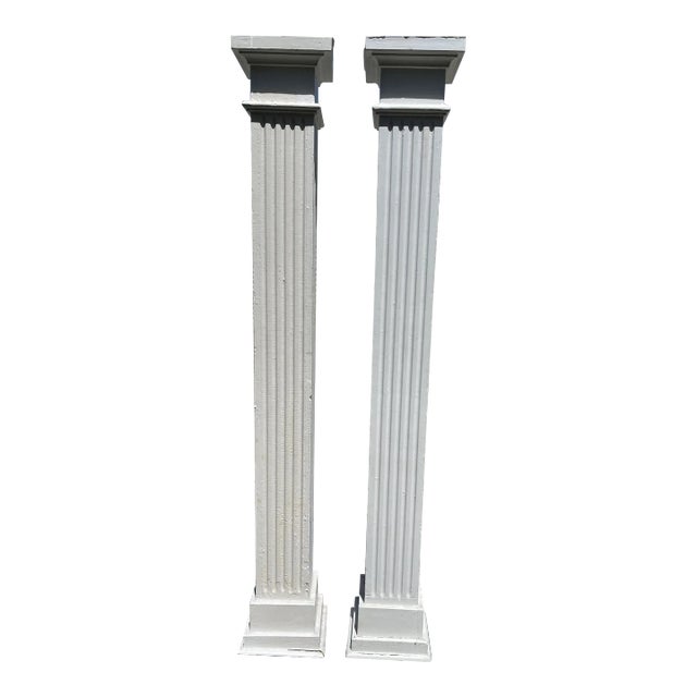 1950s Neoclassical Columns - a Pair For Sale