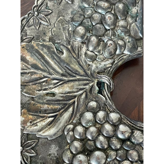 1930s 1930s Goldinger Silvered Trivet and Napkin Stand Ornate For Sale - Image 5 of 6