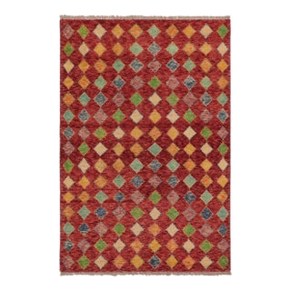 Shabby Chic Tribal Balochi Zachery Hand Knotted Wool Rug - 3'3'' X 5'0'' For Sale