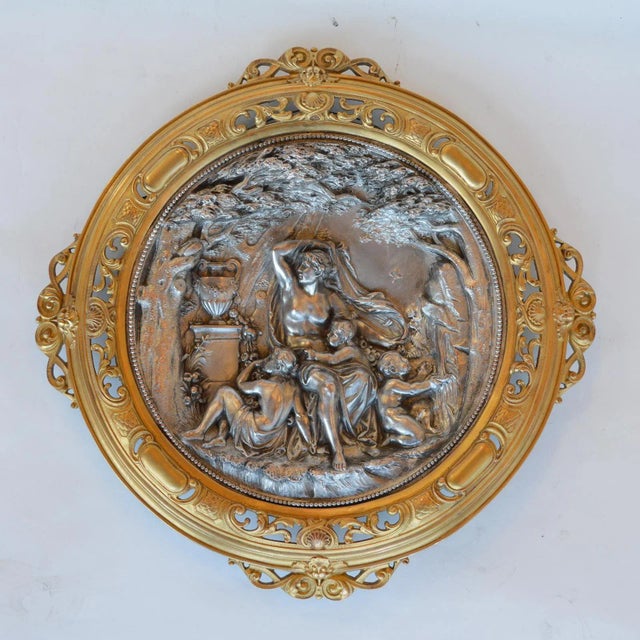 Pair of Deep Relief Figural Metal Wall Plaques, Late 19th Century. For Sale In Los Angeles - Image 6 of 12