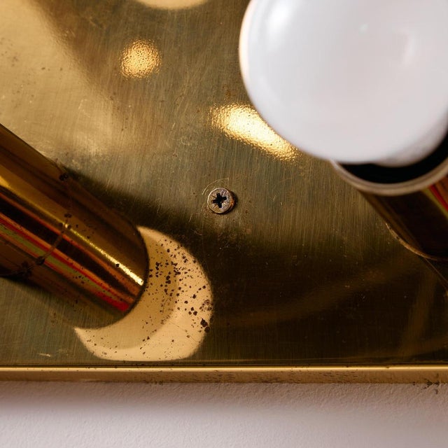 Gold Gold Brass Wall Lamp For Sale - Image 8 of 18