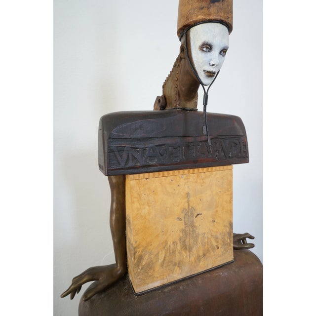 Contemporary Cecilia Z Miguez Sculpture Found Objects 6ft For Sale - Image 3 of 13