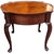 Exquisite Vintage Hekman Furniture Accent Tables With Rich Burled Wood, Elegant French Cabriole Legs & Scalloped Edges For Sale - Image 11 of 12
