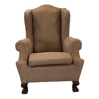 Art Deco Brown Lounge Chair, 1920 For Sale