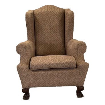Art Deco Brown Lounge Chair, 1920 For Sale