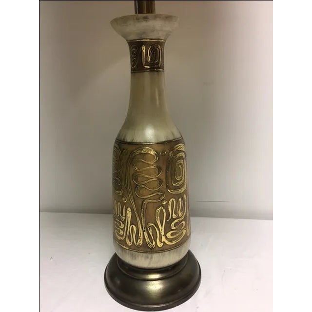 Retro Ceramic Lamp & Artemis Shade For Sale - Image 10 of 10