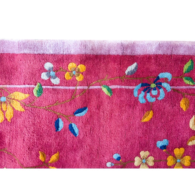 Textile Early 20th Century Chinese Art Deco Rug For Sale - Image 7 of 13