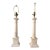Neoclassical Alabaster Marble Table Lamps Pair For Sale