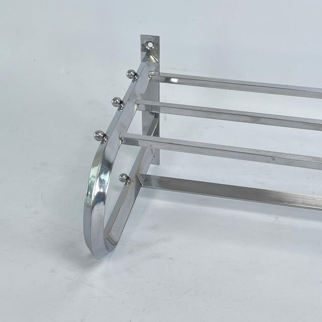 Art Deco Coat Rack in Chrome, 1940s For Sale - Image 6 of 8