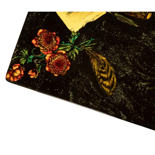 Italian Mid Century Modern Piero Fornasetti "Caccia" Coffee Table Milan 1955 For Sale - Image 10 of 12