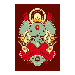2013 American Concert Poster, Michael Franti and Spearhead, by Scrojo (Belly Up) For Sale