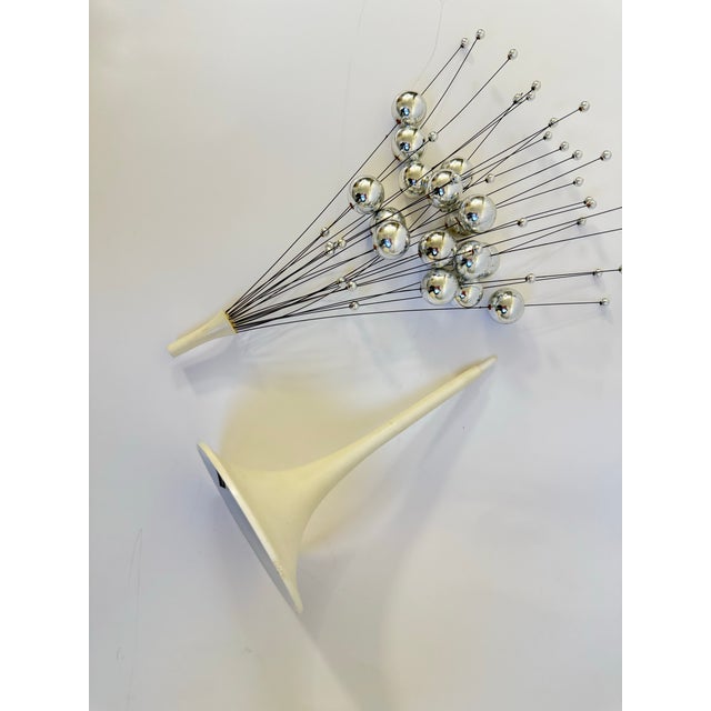 1960s Danish Modern Laurids Lønborg Silver Kinetic Ball Sculpture With Rare White Base For Sale - Image 11 of 12