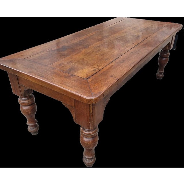 19th Century Piedmontese Rectangular Table, 1840s For Sale - Image 4 of 6