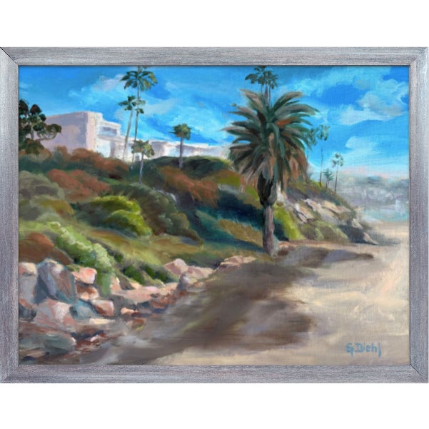 At Laguna Impressionist Oil Painting For Sale - Image 4 of 5