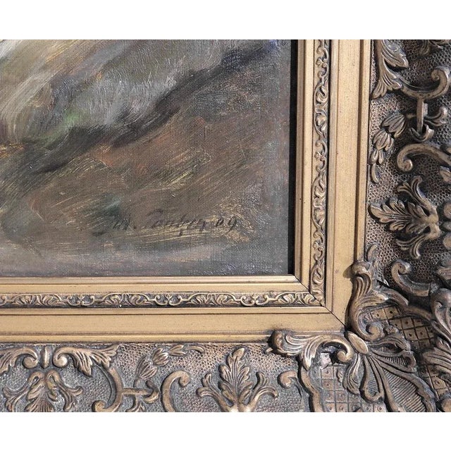 Julius Paulsen, Danish Painting, 19th-Century, Oil on Canvas, Framed For Sale - Image 4 of 6