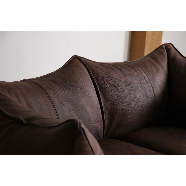 Buffalo Leather Le Bambole Sofa by Mario Bellini for B&B Italia, 1970s For Sale - Image 17 of 18