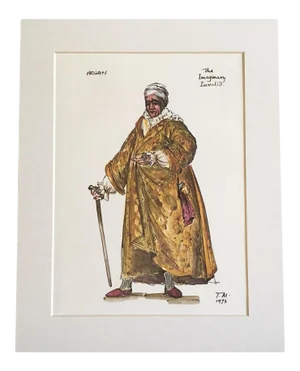 Vintage Stratford Festival Design Folio, Moliere's Argan, "Imaginary Invalid" Costume Print