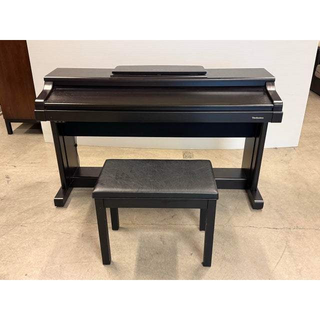 Modern Technics Digital Piano + Padded Bench For Sale - Image 3 of 12