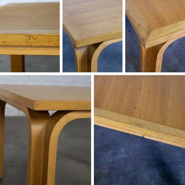 Late 20th Century Scandinavian Modern Oak End or Coffee Tables by Thygesen and Sorensen for Magnus Olesen and Rudd International For Sale - Image 15 of 17