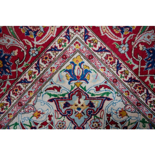Middle Eastern Hand-Knotted Tabriz Rug For Sale - Image 6 of 9