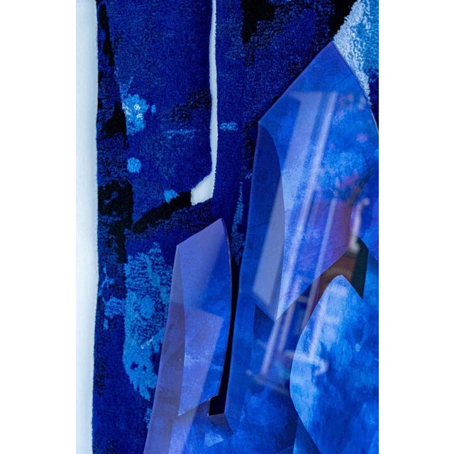 Not Yet Made - Made To Order Velvet Realities Blue Wall Sculpture by Sven Jansse For Sale - Image 5 of 12