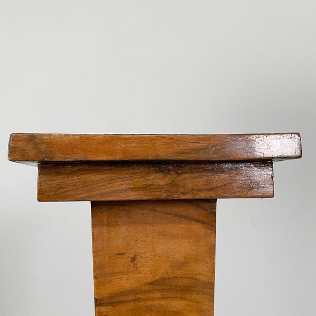 Italian Art Deco Pedestal in Wood, 1930s For Sale - Image 6 of 12