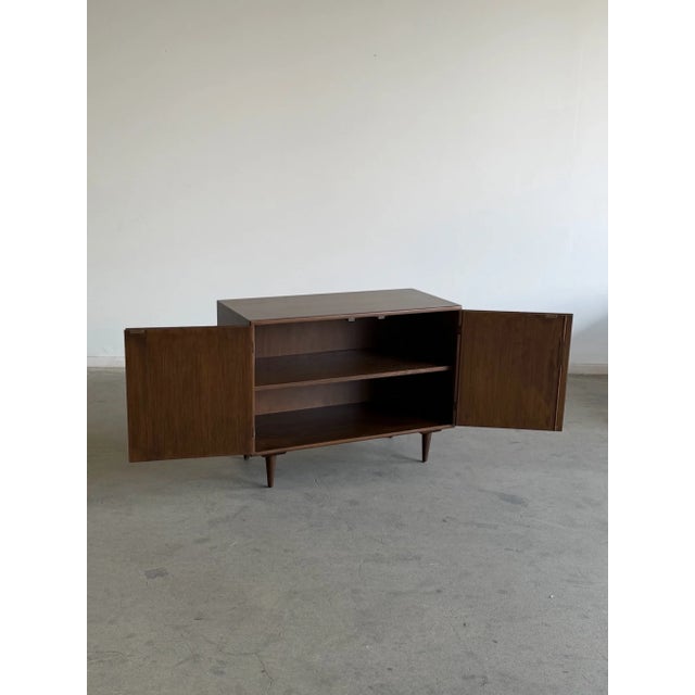 W39.25 D18 H30 Fully restored compact storage. Shelves are adjustable. Item is structurally sound and sturdy.