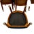 1970s Set of 4 Bent Oak & Cane Tub Chairs on Casters W/ Royal Blue Cushions in the Manner of Ward Bennett For Sale - Image 17 of 18