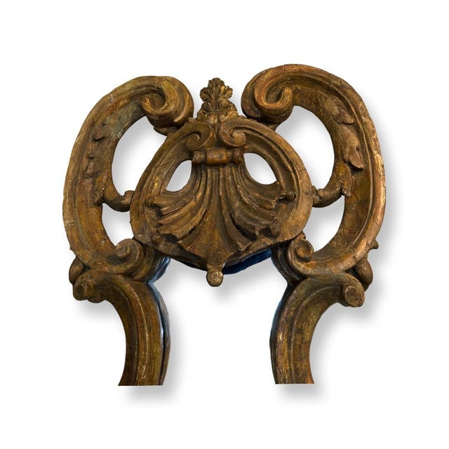 Antique Italian Carved Wood Mirror Rest of gilded Considering age and usage.