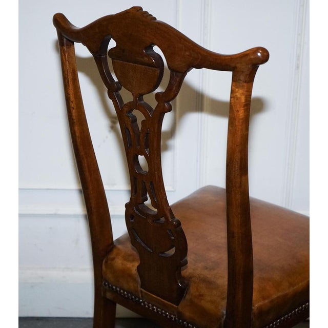 Scottish Victorian Dyed Leather Dining Chairs by John Taylor, Set of 12 For Sale - Image 16 of 18