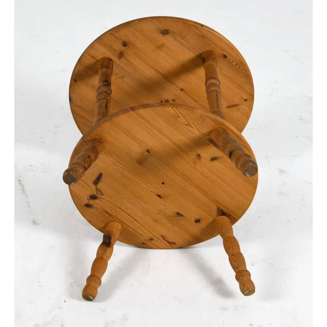 Early 20th Century Pine Cricket Table From England For Sale - Image 9 of 9